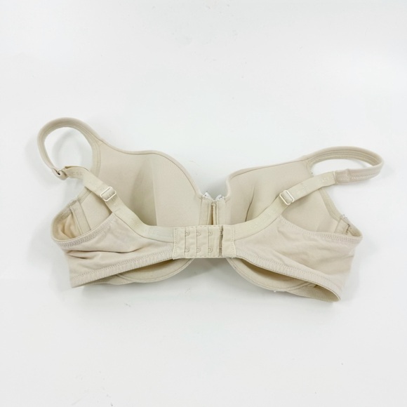 ✅ CACIQUE LIGHTLY LINED T-SHIRT CREAM BRA SIZE 34DD - Picture 2 of 5